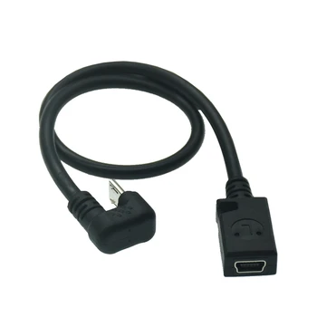 0,3 M Micro Cablu de Extensie USB Mini Cablu USB Unghi de 180 de Grade în Formă de U Tip Micro-C USB-B de sex Masculin La Feminin Cablu Pentru Telefon Tableta