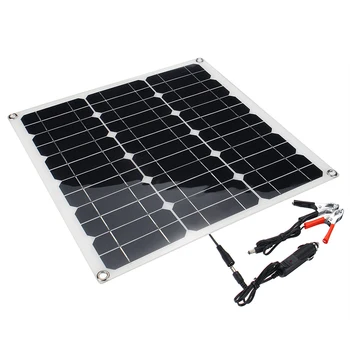 100W 12V DC/5V Panou Solar Dual USB Celule Solare Monocristaline de Celule Solare Încărcător Solar pentru Masina Yacht RV Încărcător de Baterie
