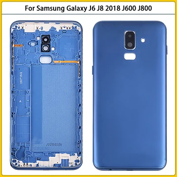 10buc Noi J600 Locuințe Spate Caz Pentru Samsung Galaxy J6 J8 2018 J600F J800 J800F Capac Baterie Usa Spate Capac Obiectiv din Sticlă Înlocuiește