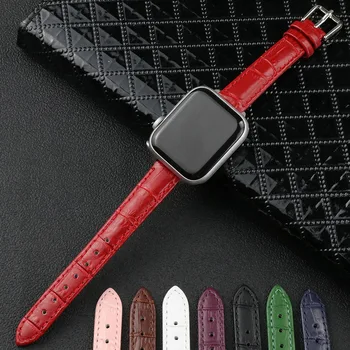 14mm Curea din Piele pentru Apple Watch Band 40mm 38mm 42mm 44mm sport Bratara Watchband pentru Apple Watch Seria 5 SE 6 3 4 moda