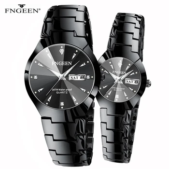 2022 Brand de Lux FNGEEN Femei Ceasuri Barbati Ceas Moda Ceas de mână din Oțel Cadou pentru Câteva Ceasuri pentru Iubitorii Relogio Feminino