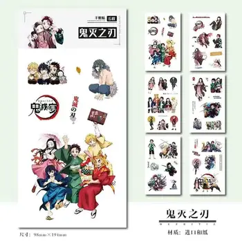 6 Foi/Set Anime Demon Slayer Kimetsu Nu Yaiba Autocolant Decorativ Kamado Tanjirou Cosplay Scrapbooking Etichete Autocolante Cadou