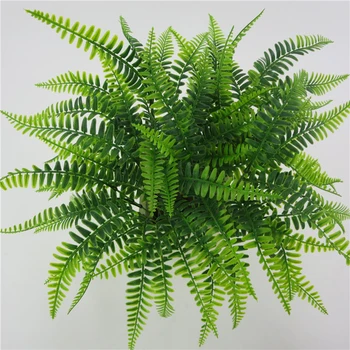 7 Furculita/Buchet de Mătase Fals Planta Verde Simulare persan Artificiale persan Iarba cu Frunze de Setare Perete Decor Gradina