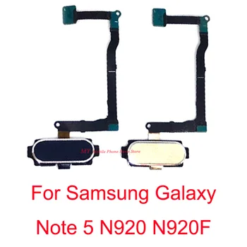 Acasă Buton Meniu Cablu Flex Pentru Samsung Galaxy Note5 Note 5 N920 N920F N920C N920G Senzor de Amprentă digitală Touch ID Cablu Flex