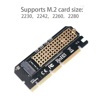 Card de expansiune PCIE pentru M2/M. 2 Adaptor/PCI Express și M. 2 SSD PCIE M. 2 NVME/M2 Adaptor PCIE M2 M pentru 2230-2280 Calculator