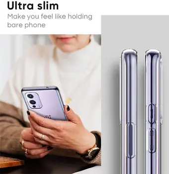 Caz clar de Telefon Pentru OnePlus 9RT 9 8 7T 10 Pro 6 Silicon Capacul din Spate pentru 1+ Nord N200 N100 2 CE Ultra Slim Subtire Moale TPU Conques