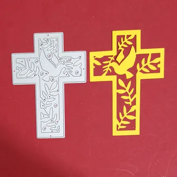 Cruce Ramură de Măslin Tăiere de Metal Moare Pace Porumbel Taie Mor DIY Gravat Hârtie Album Cuțit Ambarcațiune Mucegai Lama Pumn Șabloane Moare