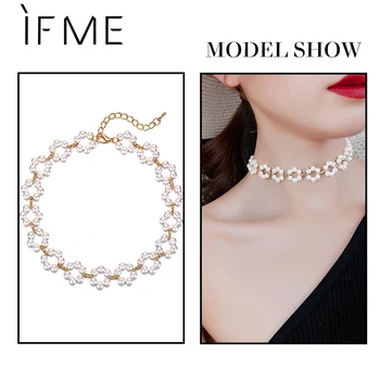 DACĂ MĂ Moda Inima de Cristal Coliere de Perle Pentru Femei Vintage Arc Nod de Flori Monedă Cravată Colier Bijuterii Temperament 2020 Nou