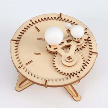 Din lemn Electric Spațiu Instrument de Asamblat Modelul DIY Copii Asamblarea Jucărie Experiment științific Kit Educativ pentru Copii Cadouri