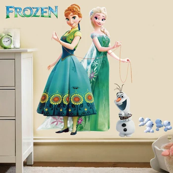 Disney Estetice Autocolante Pentru Copii Desene Animate Frozen 2 De Perete Camera Grădiniță Living, Dormitor Decor Postere De Film Ușa Copii