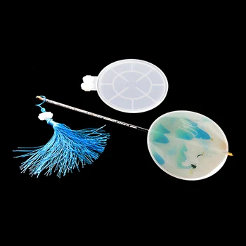 DIY Cristal Fan Rășină de Silicon Mucegai Epoxidică turnată Breloc Artizanat Bijuterii a Face Constatări Accesorii