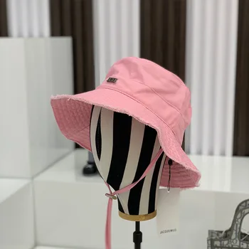 Fierbinte 2021 Nou Brand de Lux din bumbac pentru femei pălărie de femei pe cap pălărie pescar Renumit Brand Găleată de Pânză Pânză Bazin Scurt Cozoroc Parasolar