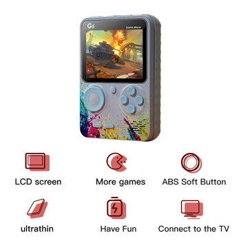 G5 USB Mini Retro Video Consola de Jocuri portabile Portabile 3.0 Inch Ecran Mare Buzunar Jucători de Joc Built-in de 500 de Jocuri Clasice