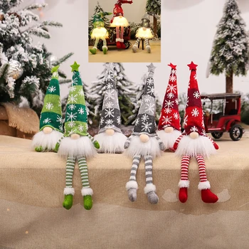 Gnome crăciun cu LED Lumina Stralucitoare Gnome Crăciun fără Chip de Păpușă Navidad Natal Nou Cadouri de Anul 2022 Acasă de Crăciun Decorare Copac