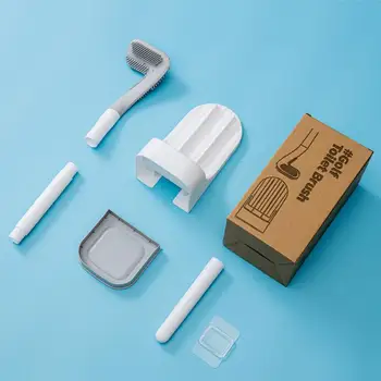 Golf Silicon Perii de Wc Cu Suport Set Lung Manipulate Toaletă Perie de Curățare Negru Moderne de Igienă, Accesorii de Baie NOU