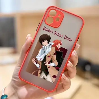 Japonia Anime Bungou Câini Vagabonzi Telefon Caz Pentru iphone 13 12 11 7 8 plus mini x xs xr pro max mat capac transparent