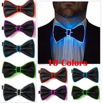 LED-uri de Lumină în Sus Mens Bow Tie Cravata Luminoase Intermitente Pentru Petrecere de Craciun Petrecere de Seara Decor