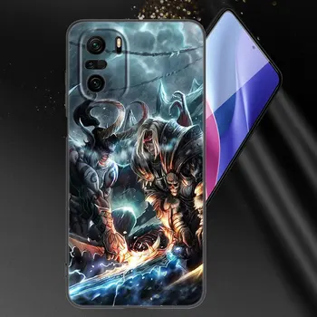 Lumea De Warcrafts Telefon Caz Pentru Xiaomi Mi POCO X3 NFC GT M4 M3 11T 10T Pro A3 A2 11 Lite NE 11i F3 C31 CiVi Moale Capac Negru
