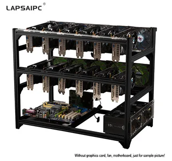 Mining rig cadru 12 GPU-ului Open-pit Masina de Minerit Cadru Caz Miniere Monedă Inel Suportului Cadru Caz de Transfer Miniere Rack
