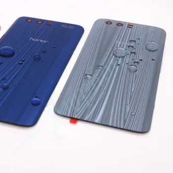 Noi 3D Sticla Capacul din Spate Pentru Huawei Honor 9 Piese de Schimb Spate Capac Baterie Usa de Locuințe + Flash aparat de Fotografiat Lentilă