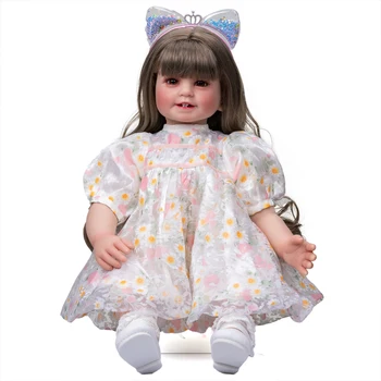 Noi 60cm Păpuși Reborn Silicon Baby Doll, Care Arata Real Terminat de Pictat Realist Printesa Copilul Jucarii Pentru Copii, Cadouri de Ziua de nastere