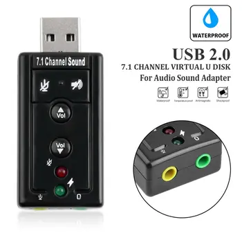 Noi 7.1 USB Extern placa de Sunet USB la Jack pentru Căști de 3,5 mm Audio Adaptor Micphone placa de Sunet Pentru Mac Win Compter Android Linux