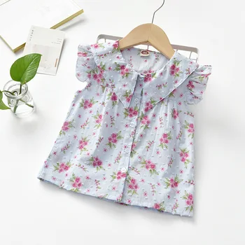 Noi de Vara Tricouri de Fete, de Vara Drăguț pentru Copii Tricouri, Stil Subțire, cu mânecă Scurtă Bottom Topuri, Tricouri pentru Fete