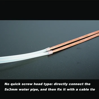 Notebook răcire cu apă set de 4*3 cupru plat buclă tub moale și ușor să se aplece manual DIY modificat comun tub de cupru