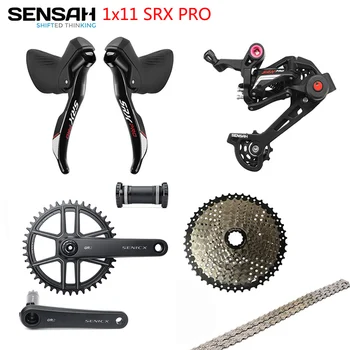 SENSAH SRX PRO 1x11 Viteza, 11s Drum Groupset, R/L Schimbator + Spate Saboți + chainset +Casetofon, pietriș-biciclete de Cyclo-Cross