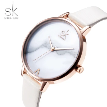 Shengke Brand de Top de Moda Doamnelor Ceas Elegant Marmură Femei pe Încheietura mîinii Ceas pentru Femei Ceasuri SK Ceasuri Femei Ceas reloj mujer