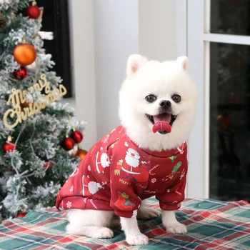 XS-4XL Crăciun Îmbrăcăminte pentru animale de Companie Câine Chihuahua Pulovere pentru Câini de talie Mică se Ingroase Iarna Câine Mare de Haine de Crăciun Pisica Sphinx Pulover