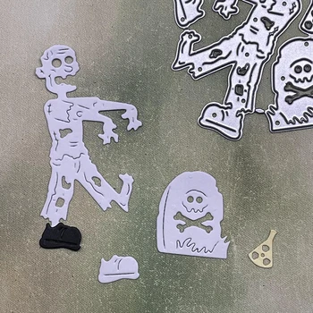 Zombie, fantoma de Tăiere de Metal Moare Șabloane Muri Tăiate pentru DIY Scrapbooking Album Hârtie Carte de Relief