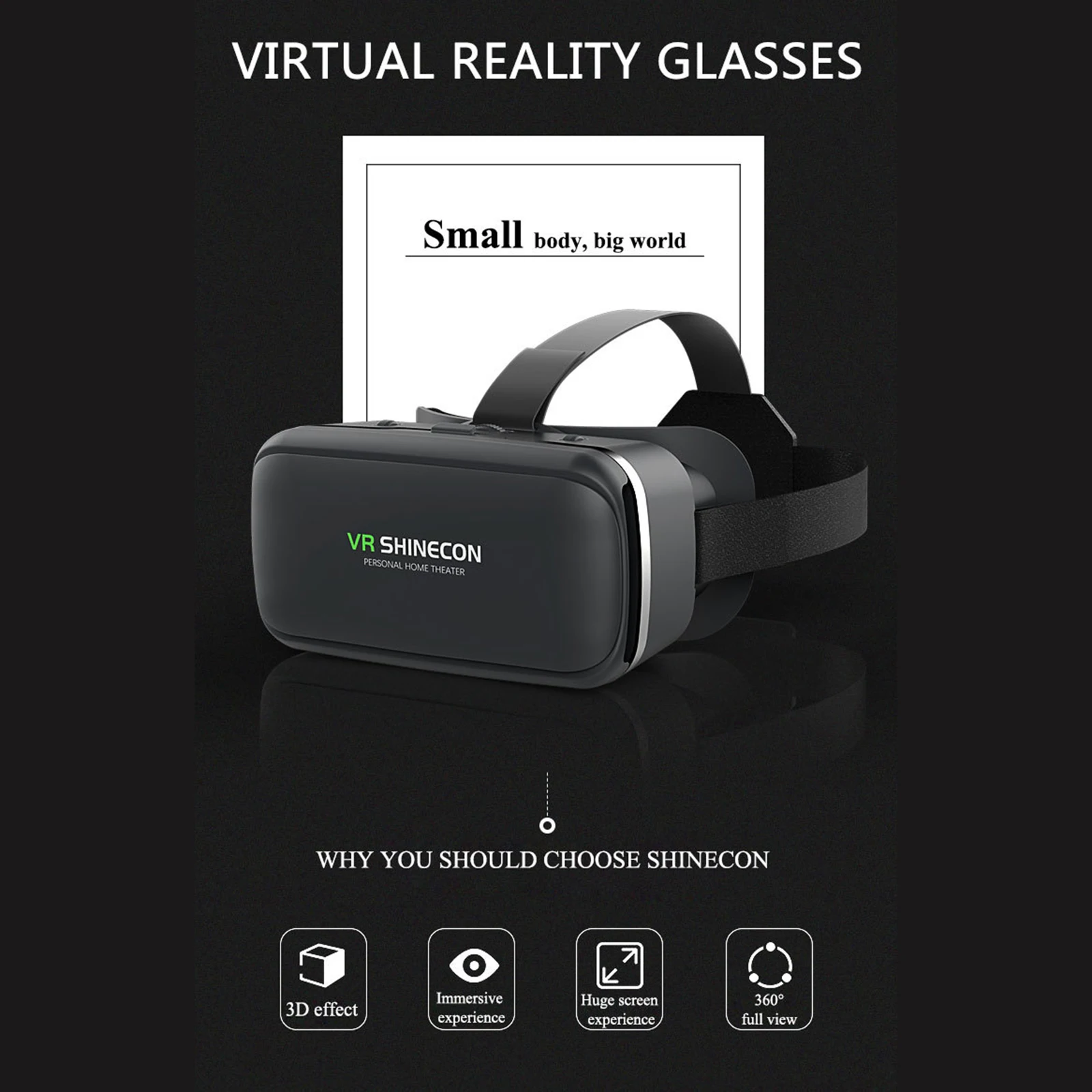 excitation concept leadership Ochelari 3d Ochelari De Realitate Virtuală De 360 De Filme Pentru  Smartphone Vr Căști Cu Controler De Căști Vr Căști ~ Misc |  Denimdistribution.ro