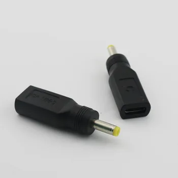 1 buc Negru USB 3.1 de Tip C USB-C de sex Feminin la 4.0 mm x 1.7 mm de sex Masculin DC Putere de Încărcare de Încărcare Adaptor Adaptor Conector