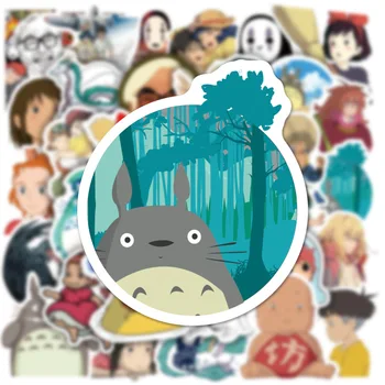 10/50Pcs Anime Japonez Ghibli, Hayao Miyazaki Totoro Autocolante Spirited Away Princess Mononoke KiKi Papetărie Autocolant Decal Jucarii