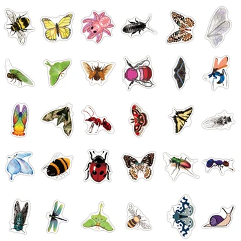 10/50PCS Natura Insecte Desene animate Autocolante Fluture Spider Dragonfly Pentru Telefon Jucărie Depozitare Auto pentru Laptop Autocolant Pentru Copii Adolescenti