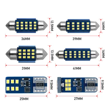 1buc Nou 2016 SMD Led C5W C10W Festoon Canbus 31 36 39 41 MM cu Led-uri Auto Bec Interior plafonieră Auto de Licență Lumina Portbagaj Lumini 12V