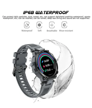 2021 Oameni Full Touch Ecran Ceas Inteligent IP68 rezistent la apa cu H/BP Fitness Tracker D13 smartwatch pentru IOS Android PK K22 L15 L19