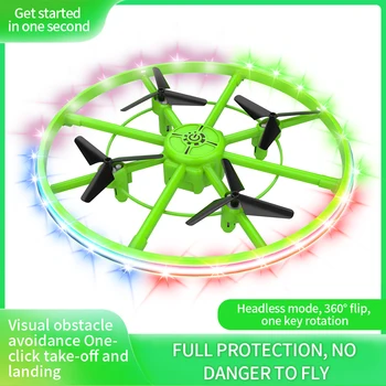 2022 NOI F181 Mini OZN Drone Rotativ 360° Mână de Detectare Flaya Mingea Jucărie Cu Lumina Pentru Copii Cadouri RC Quadcopter Dron Jucărie Pentru Băieți