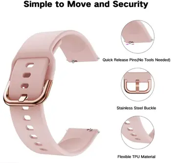 20mm Inteligent Curea Pentru Samsung Galaxy Watch Active 2 40mm 44mm Smartwatch Sport Încheietura mâinii Brățara Watchband Galaxy Watch 42mm Gear S2