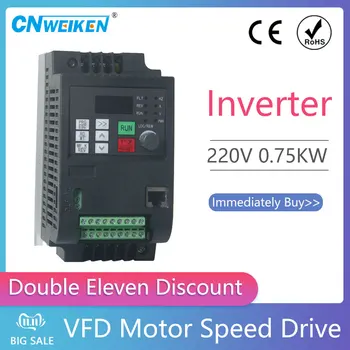 220V 5.5 KW 7.5 KW convertizor de frecvență Convertizoare Convertizoare de Frecvență Variabilă Driver monofazat cu 3 Faze, Universal Convertor Invertor pentru M