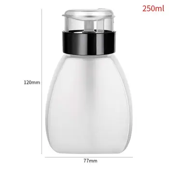 250 ml de Plastic Goale de Presă Sticla de Alcool Lichid de Presă de Pompare Clar Reîncărcabile Recipiente Multifuncțional