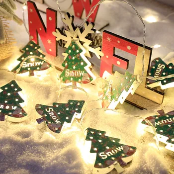 30/20/10Led Drăguț de Crăciun Copac Agățat de Lumină LED Fereastră Agățat Șir 3D pentru Casa Dormitor Vacanta de Anul Nou Baterie/USB Alimentat