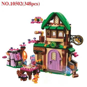 348pcs10502 Diy Elfi Starlight Inn Kituri minis Blocuri de Cărămidă Jucarii Pentru Copii jucării pentru fete de craciun 41174