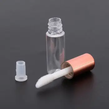 5/10 x 1.2 ml Mini Plastic Gol Luciu de Buze transparent Tub de Balsam de Machiaj Sticla Recipient