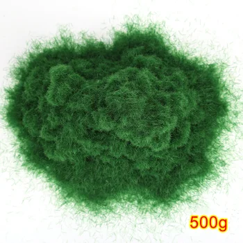 500g Artificiale Iarbă Pulbere DIY de cale Ferată Model de Tabel de Nisip Model Miniaturi Copac Peisaj Decor Galben - Verde