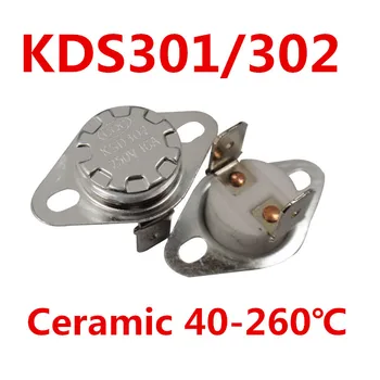 5PCS x KSD302 16A 40-260 gradul Ceramice 250V KSD301 normal Deschis/Normal Închis Comutator de Temperatura Termostat de Siguranță