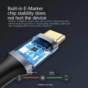 C Cablu USB 3.2 Gen2 pentru Oculus VR Quest2 Tip C PD 100W 4K Video Compatibil Thunderbolt 3 pentru Macbook Pro Samsung S10 Huawei