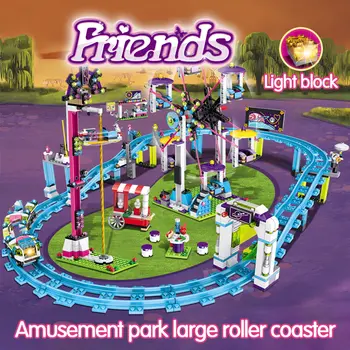 Caramizi Compatibile Prieteni Parc De Distracții Blocuri Roller Coaster Figura Jucarii Model Hobbie Copii Fete