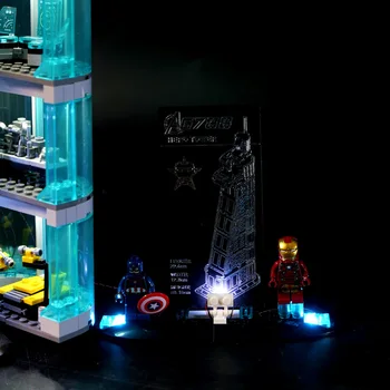 COLOQY LED Light Set Compatibil Cu Marvel Super Heroes Blocuri RC control Jucarii Pentru Copii, Cadouri de Craciun